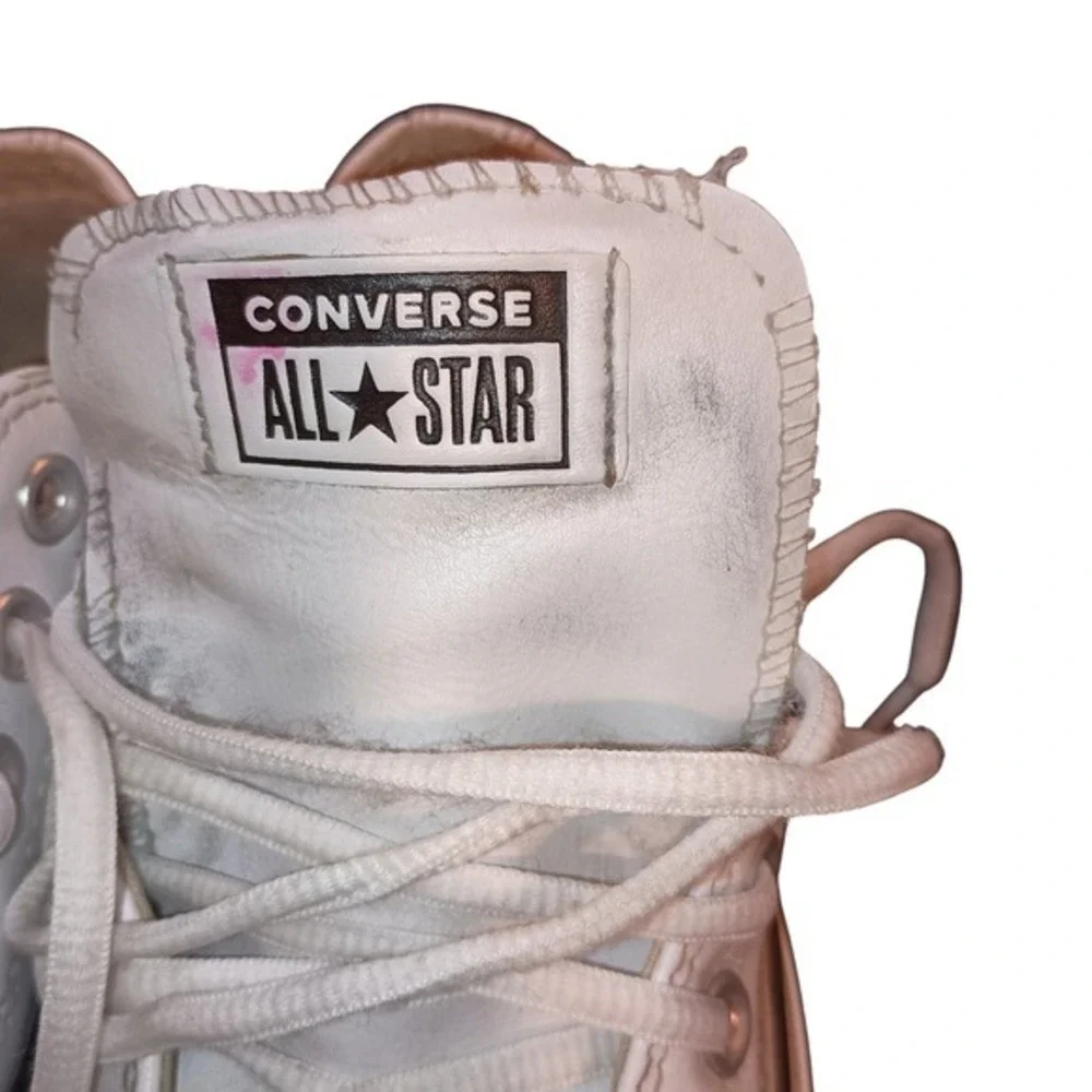 Converse Chuck Taylor All‎ Star Platform Leather White Women SKUW524